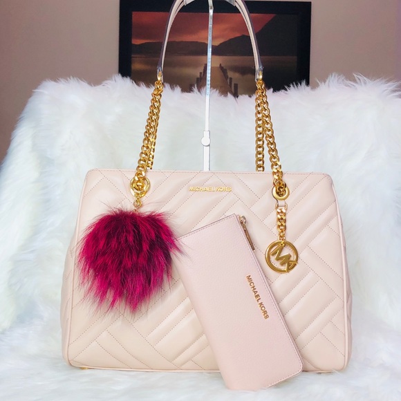 Michael Kors Handbags - 3PCS Michael Kors Vivianne LG Tote Wallet Charms